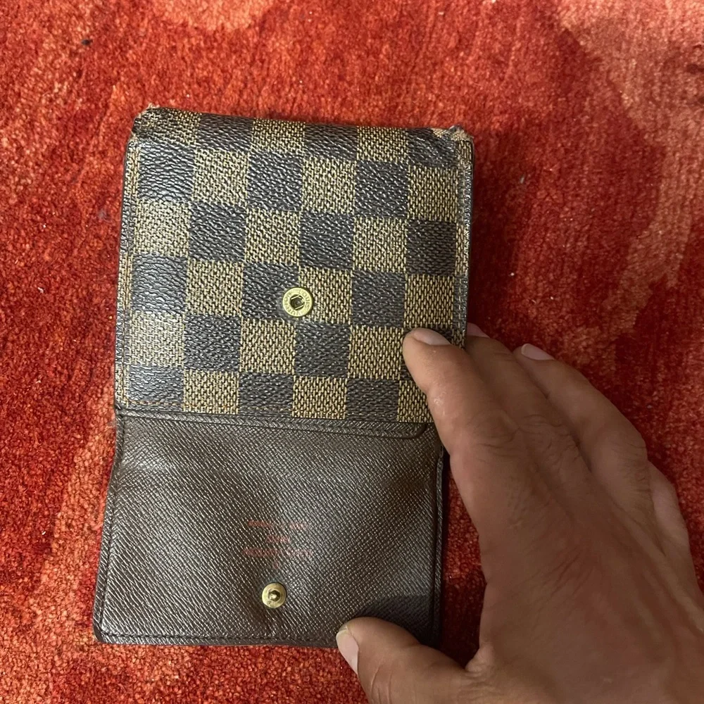 Louis Vuitton Wallet Leather Brown Authentic
